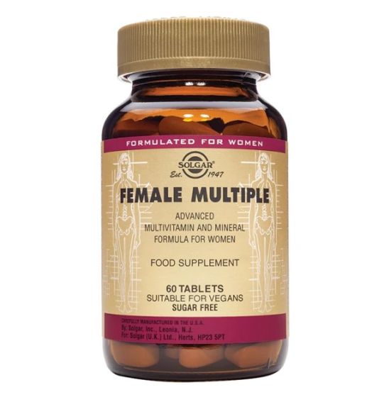 Solgar Female Multiple multivitamins 60.tbs - designed to meet the specialized needs of the modern woman