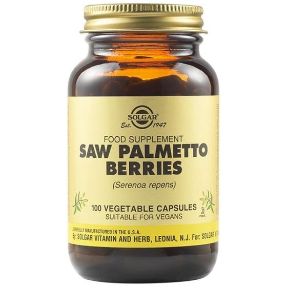 Solgar Saw Palmetto Berries 100.caps - περιέχει εκχύλισμα του φυτού Serenoa