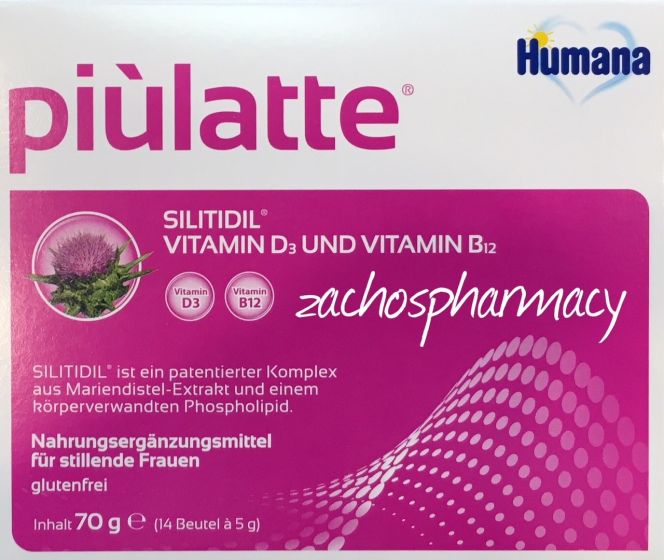 Humana Piulatte for breastfeeding mothers (14sachets x 5gr) 70gr - Zachos  Pharmacy