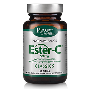Power Health Ester-C 500mg 50.tbs - contains natural metabolites of vitamin C and calcium