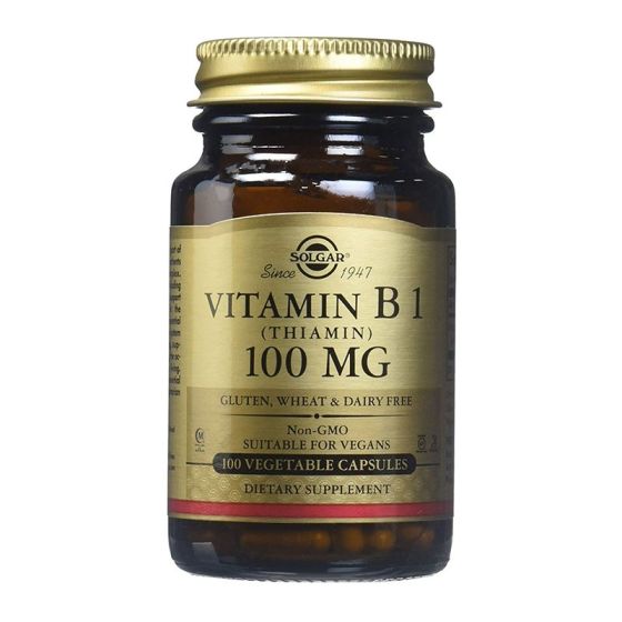 Solgar Vitamin B1 (Thiamine) 100mg 100.caps - Βιταμίνη Β1 (Θειαμίνη)