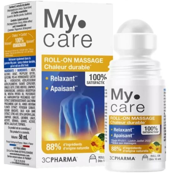 3C Pharma Mycare Topical Roll-on massage for muscle soreness 100ml - Εκπληκτική ρολετα για μυϊκούς σπασμούς και πιασίματα