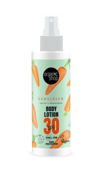 Organic Shop Sunscreen Body Lotion SPF30 150ml - Sunscreen Body Lotion SPF30