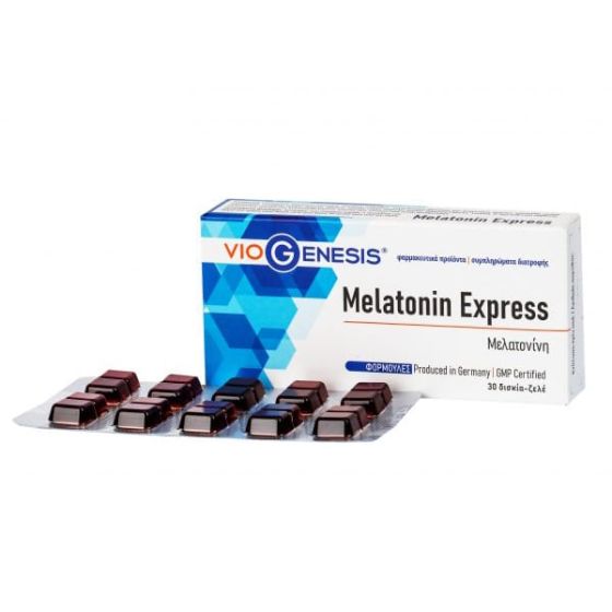 Viogenesis Melatonin Express 30.gummies - πατενταρισµένη µορφή µελατονίνης σε δισκία-ζελέ για άµεση απορρόφηση