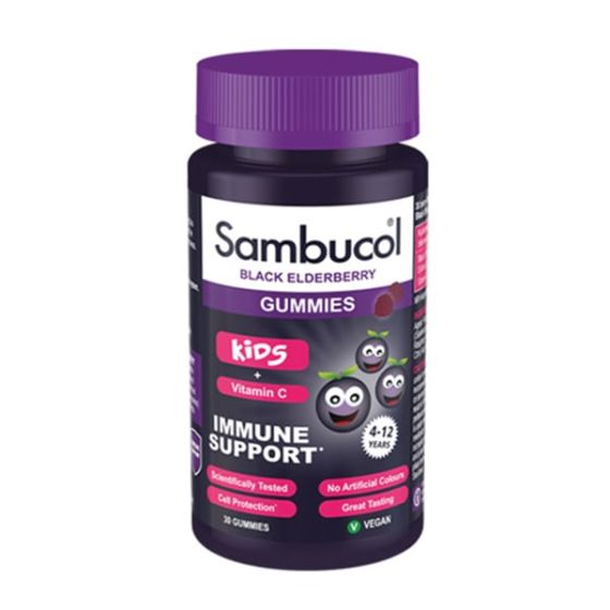 PharmaCare Europe Sambucol Black Elderberry Gummies 30.gummies - Helps support the immune system