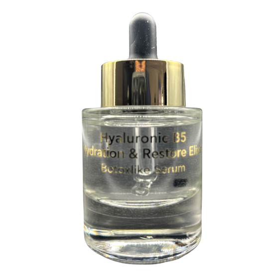 Inalia Hyaluronic B5 Hydration & Restore Elixir Botoxlike Serum 30ml - Concentrated facial serum that utilizes the synergistic combination of hyaluronic acid and provitamin B5