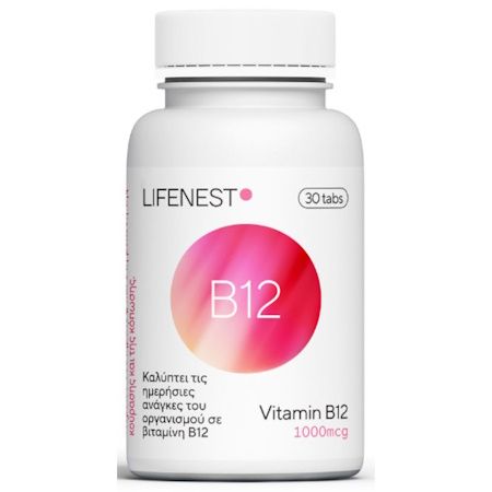 Genomed Lifenest B12 1000μg 30tbs - Nutritional Supplement B12