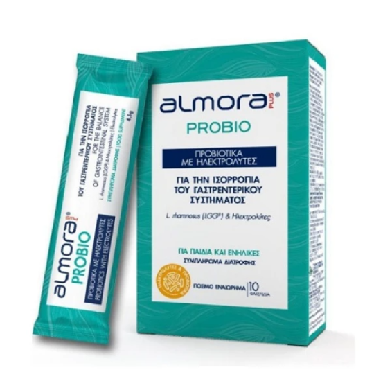 Elpen Almora Probio - Probiotics with Electrolytes - 10.sticks - Προβιοτικά Με Ηλεκτρολύτες