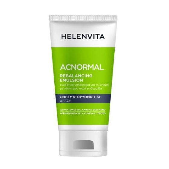 Helenvita ACNormal Rebalancing Emulsion 60ml - Ενυδατικό Γαλάκτωμα Προσώπου & Λαιμού με Σμηγματορυθμιστική Δράση