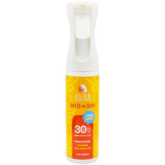 Aloe+ Colors Into the Sun Invisible Dry Touch Oil SPF30 240ml - Αντηλιακό Λάδι για Πρόσωπο, Σώμα & Μαλλιά SPF30