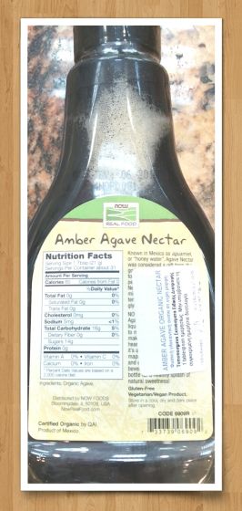 NOW Amber Agave Nectar 660gr - Natural liquid sweetener - Zachos Pharmacy