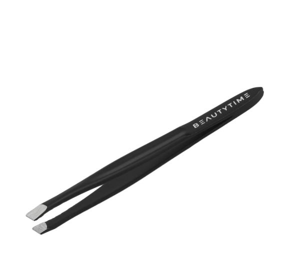 Beautytime Slant tweezers gunmetal finish 1.piece - Τσιμπιδάκι με κλίση στα άκρα