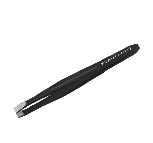 Beautytime Flat tweezers gunmetal finish 1.piece - Τσιμπιδάκι με ευθύ άκρα 