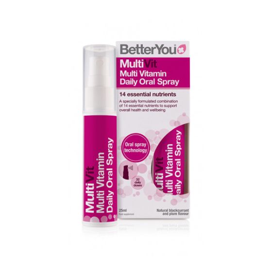 BetterYou MultiVit Multi Vitamin Daily Oral Spray 25ml - Πολυβιταμινούχο συμπλήρωμα σε μορφή σπρει