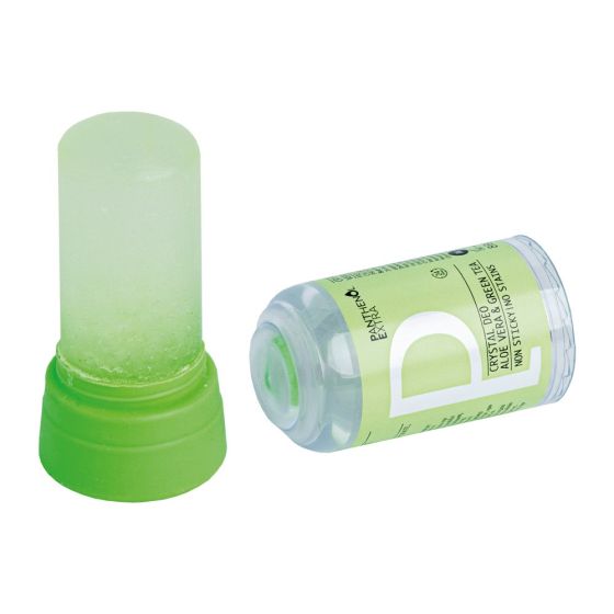 Medisei Panthenol Extra Aloe Vera & Green Tea Crystal Deodorant 80gr - Αποσμητικό στικ σώματος 24ωρης δράσης, με άρωμα πράσινου τσαγιού