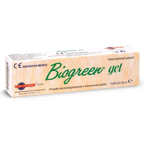Bionat Biogreen gel 30ml - Dermatological gel that protects skin and mucous membrane from external factors
