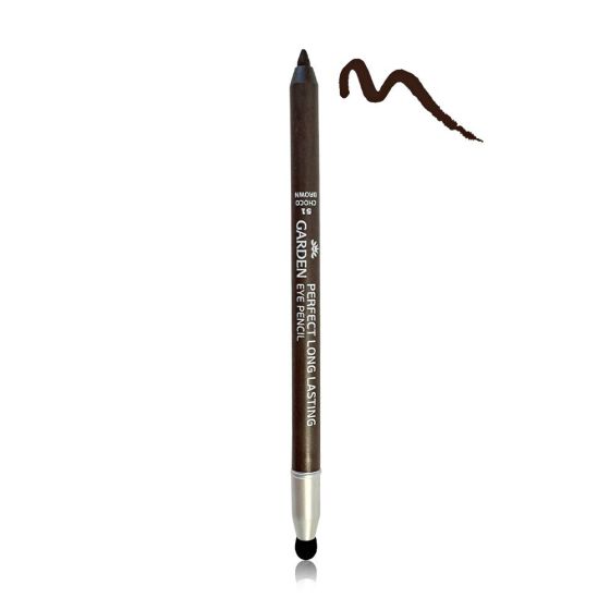 Garden Perfect Long Lasting Eye Pencil 51 Choco Brown 1.25gr - Αδιάβροχο μολύβι µατιών µε ενσωματωμένο σφουγγαράκι σβησίματος