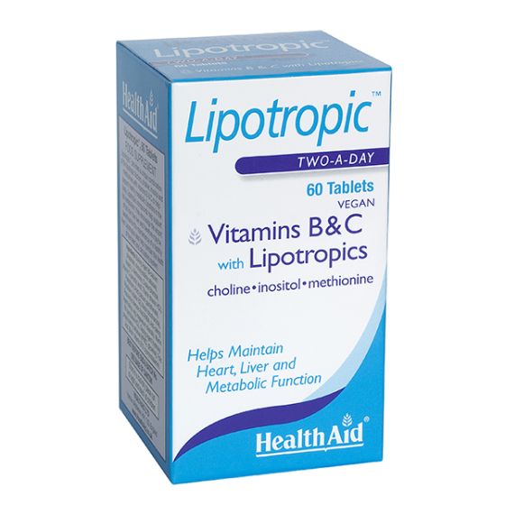 Health Aid Lipotropics with Vitamins B & C 60veg.tabs - Loose weight around the belly & hips
