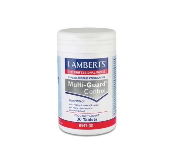 Lamberts Multi-Guard Control 30tabs - Βιταμίνες, Ιχνοστοιχεία, Μέταλλα, Κανέλλα και Άλφα Λιποϊκό Οξύ