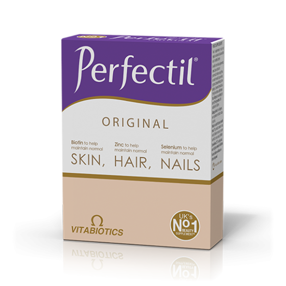 Vitabiotics Perfectil Original Skin, Hair, Nails  - Triple active  nutritional supplement for your skin, hair and nails - Zachos Pharmacy