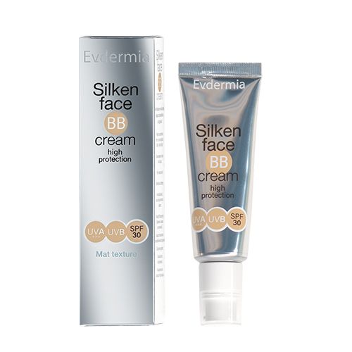 Evdermia Silken Face BB Cream SPF30 50ml - Sunscreen Moisturizer face cream with color