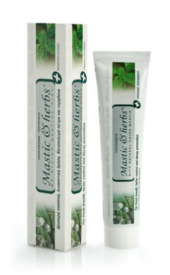 Anemos Toothpaste Mastic & herbs with mastic & Bio spearmint whitening 75ml - Φυσική λευκαντική οδοντόκρεμα χωρίς φθόριο