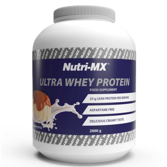 Nutri-MX Ultra Whey Protein 2000g - πρωτεϊνικό συμπλήρωμα διατροφής που περιέχει 78% πρωτεΐνη