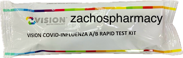 Vision Biotechnology double Rapid detection test Covid/FLU 1.piece - Διπλό τεστ γρίπης/κοροναϊου