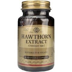 Solgar Hawthorn Extract 60.vcaps - παρέχει τιτλοδοτημένο εκχύλισμα Κράταιγου