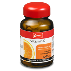Lanes Vitamin C 1000mg Prol.Release with Bioflavonoids 30tbs - Βιταμίνη C 1000mg με βιοφλαβονοειδή 