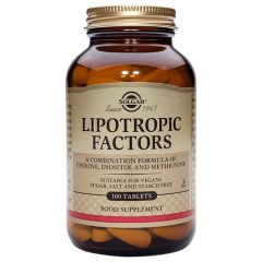 Solgar Lipotropic Factors For Weight Loss 100tabs - Βοήθημα Αδυνατίσματος