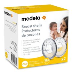 Medela Breast shells 2.pcs - Προστατευτικά θηλών για προστασία από την τριβή πριν και μετά το θηλασμό