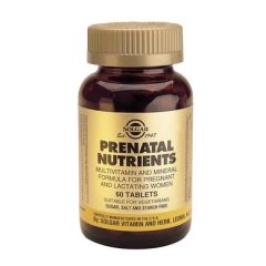 Solgar Prenatal Nutrients Formula 60tabs - φόρμουλα πολυβιταμινών και πολυμετάλλων για έγκυες & θηλάζουσες