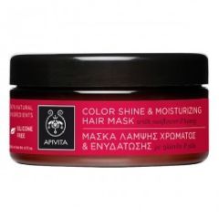 Apivita Color Shine&Moisturizing hair mask 200ml -  Color Protection Hair Mask with Sunflower & Honey