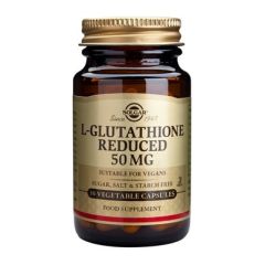 Solgar L-Glutathione Reduced 50mg 30v.caps - Προστατεύει το ήπαρ και βοηθά στην αποτοξίνωση του ήπατος