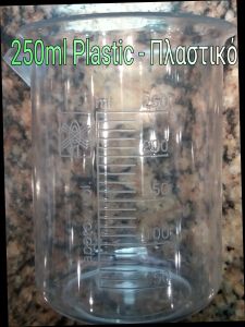 Plastic heating beaker (TXP) Polymethylpentene 250ml - Πλαστικό ποτήρι ζέσεως 