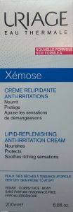 Uriage Xemose Cream Relipidant Anti Irritations 200ml - Κρέμα με καταπραυντική δράση για πολύ ξηρό και ατοπικό δέρμα