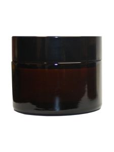 Glass vase in caramel color 50ml 1piece - Glass caramel coloured jar