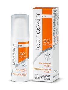 Tecnoskin Sun Protect SPF50+ Fluid cream for oily skin 50ml - Αντηλιακή κρέμα προσώπου για επιδερμίδες με ακμή & λιπαρότητα