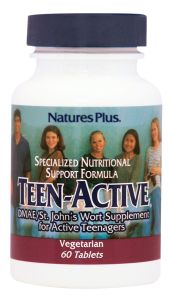 Nature's Plus Teen-Active supplement for better brain function 60veg.tabs - Για παιδιά με μειωμένη ικανότητα συγκέντρωσης