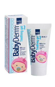 Intermed Babyderm Teething gel 30ml - Aνακούφιση των συμπτωμάτων της πρώτης οδοντοφυΐας