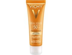 Vichy Ideal Soleil 3 in 1 Anti Spot Sunscreen SPF50+ 50ml - Αντιηλιακή κρέμα προσώπου με χρώμα για φροντίδα των κηλίδων 3 σε 1