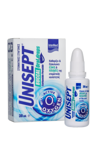 Intermed Unisept Buccal Oromucosal drops 30ml - quick relief and healing of wounds and ulcers of the oral cavity