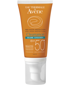 Avene Cleanance Solaire SPF50 cream - Αντηλιακή κρέμα προσώπου για ευαίσθητο δέρμα