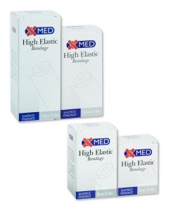 Medisei XMed High elastic Bandage 12cm x 4m - Ελαστικός επίδεσμος λευκός υψηλής ελαστικότητας