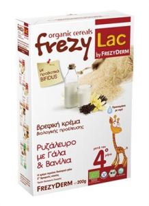 Frezyderm Frezylac Organic Cereals Milk / Vanilla 200gr - Organic Milk & Vanilla Cream for Infants