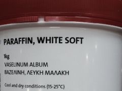 Paraffin White Soft (Vaselinum Album) 1kg - Βαζελίνη λευκή μαλακή