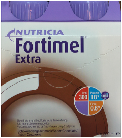 Nutricia Fortimel Extra Hyperprotein/Hyperenergy Chocolate 4x200ml - διαιτητικό τρόφιμο για ειδικούς ιατρικούς σκοπούς