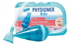 Physiomer Baby Nasal aspirator with 5filters 1piece - effectively and quickly relieve stuffy noses