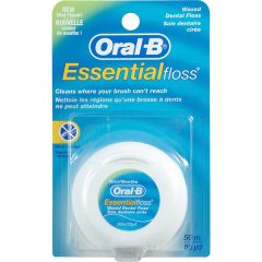 Oral-B Essential Floss Waxed with mint flavour 50meters - Waxed dental floss